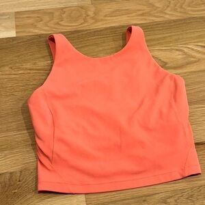 Lululemon high neck razz berry cream align tank